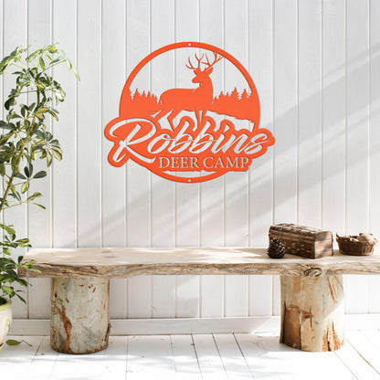 Personalized Deer Metal Sign - Hunting Sign