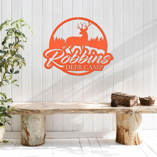 Personalized Deer Metal Sign - Hunting Sign