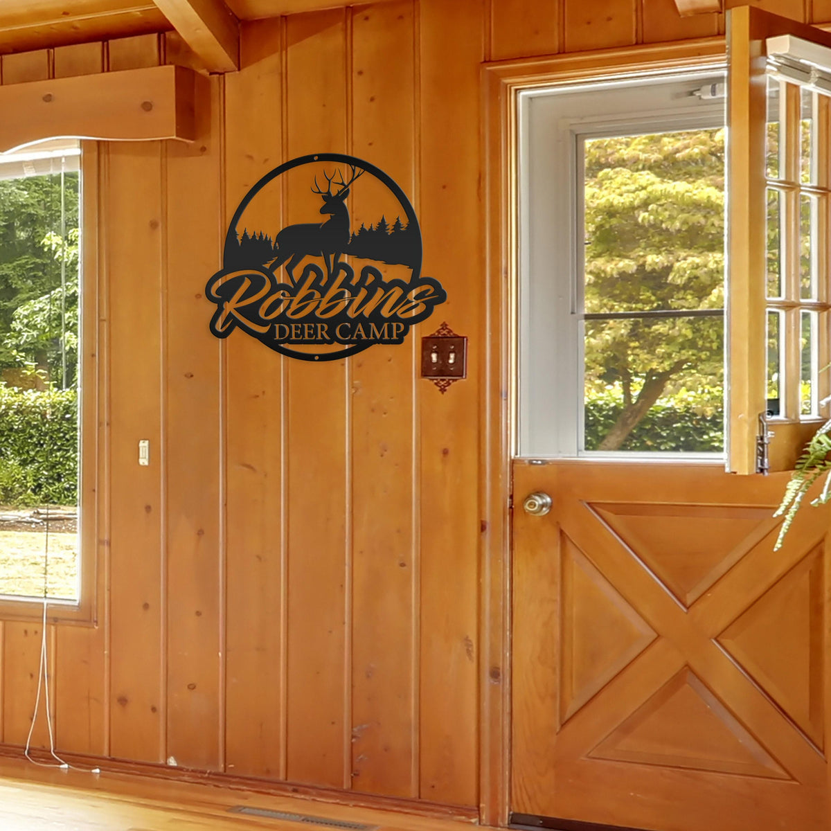 Personalized Deer Metal Sign - Hunting Sign
