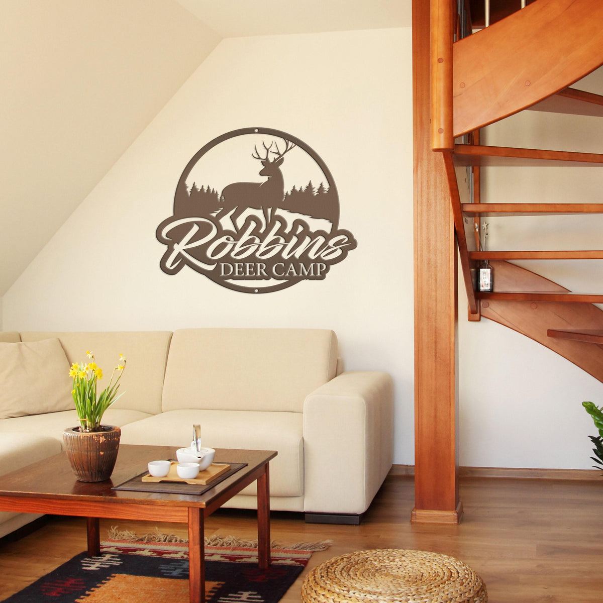Personalized Deer Metal Sign - Hunting Sign