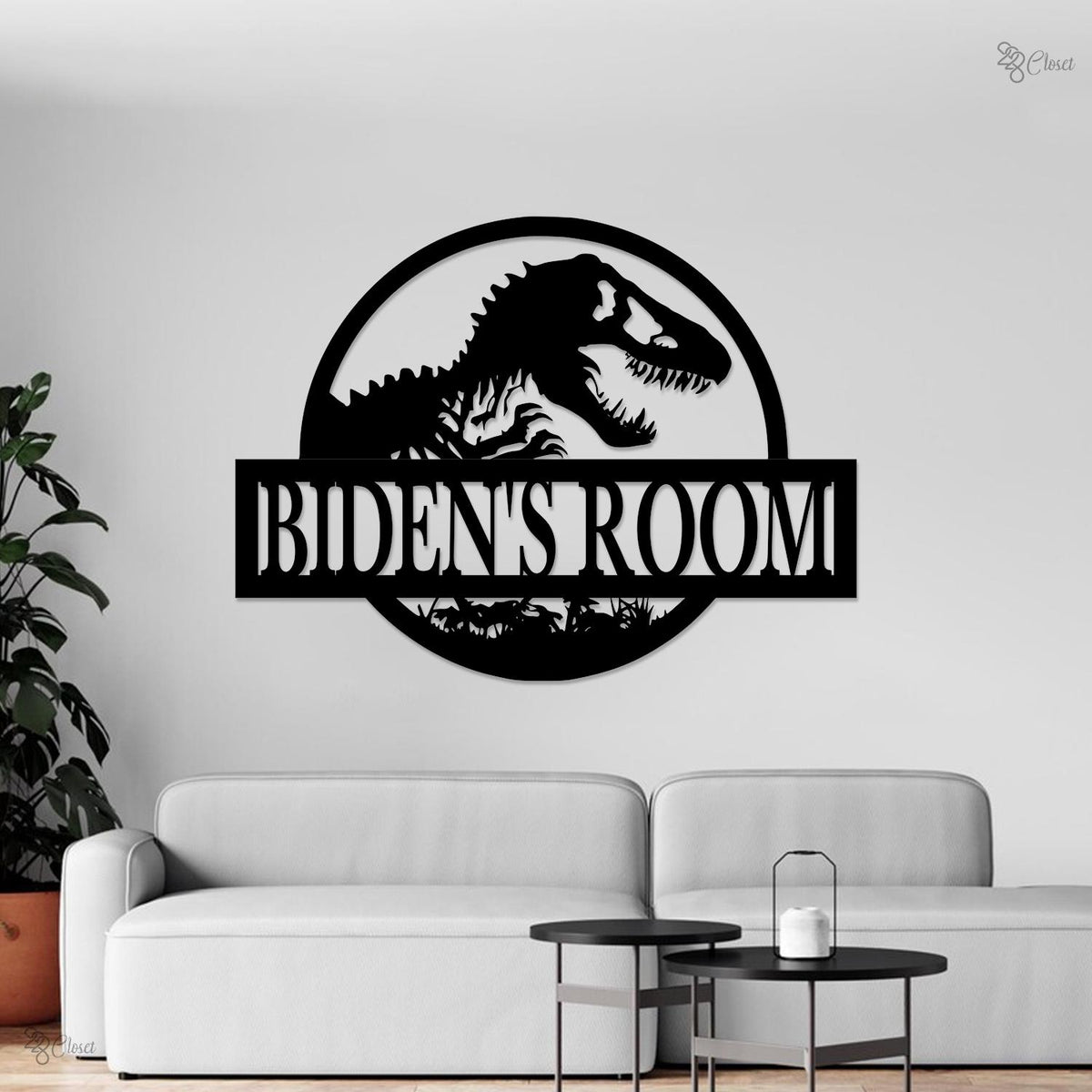 Personalized Dinosaur Wall Decor LED, Custom Dinosaur Art, Jurassic Name Sign, Kids Room Decor, Outdoor T-Rex Decor, Birthday Gift for Boys