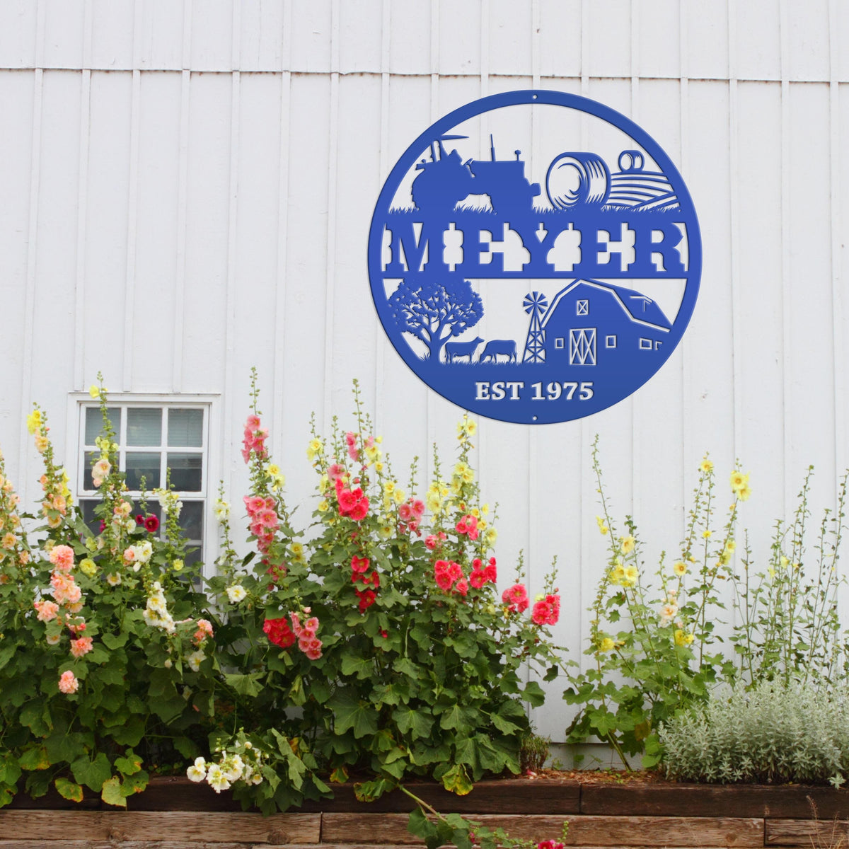 Personalized Farm Scene Sign - Your Name - Your Wording