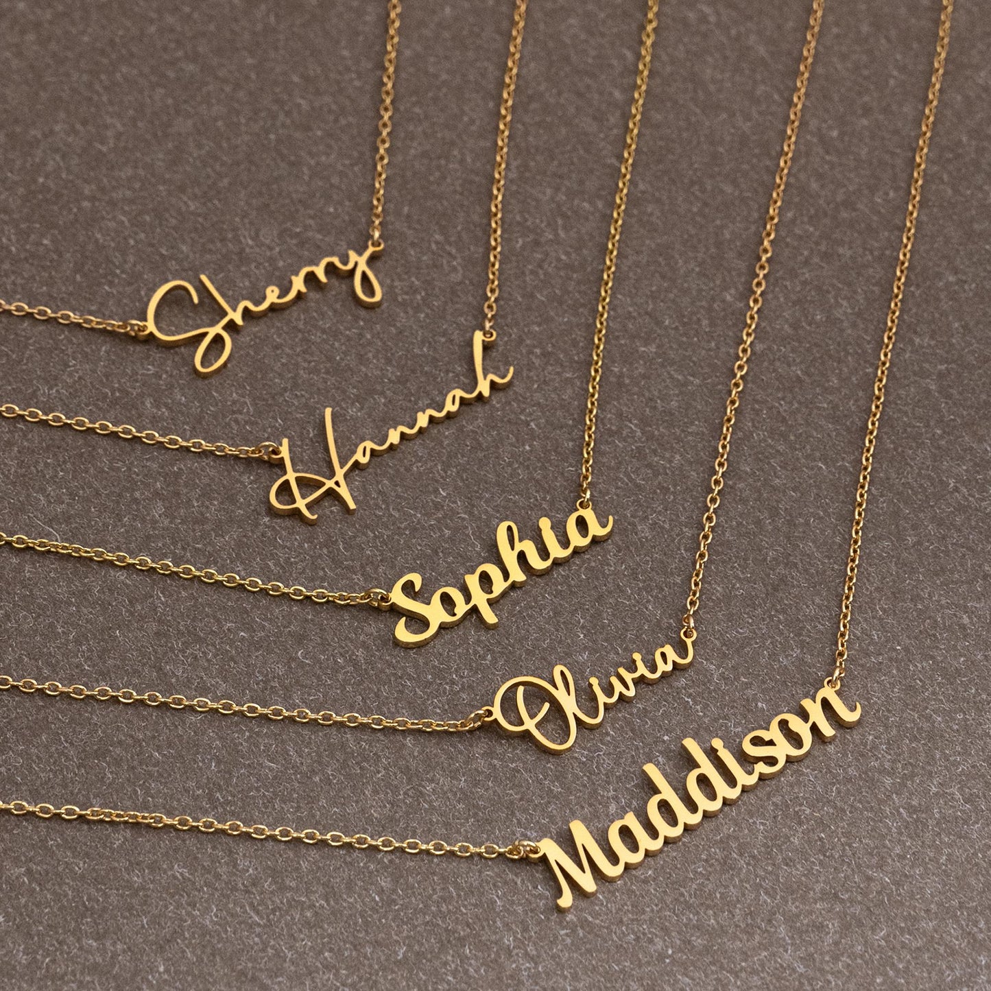 Personalized Name Necklaces, Silver Name Necklace, Gold Mama Necklace, Custom Script Name Jewelry, Birthday Gift for Her, Mothers Day Gift