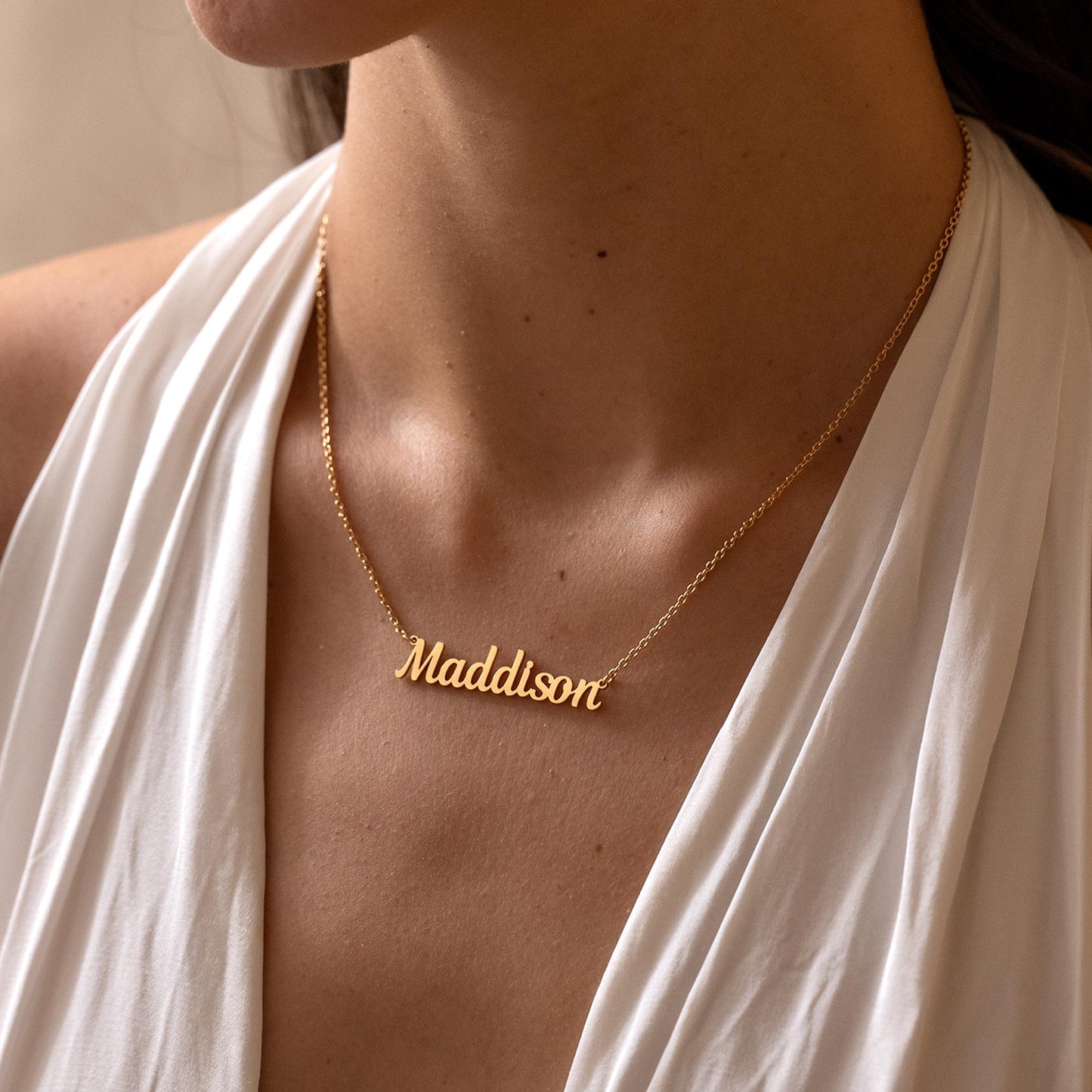 Personalized Name Necklaces, Silver Name Necklace, Gold Mama Necklace, Custom Script Name Jewelry, Birthday Gift for Her, Mothers Day Gift