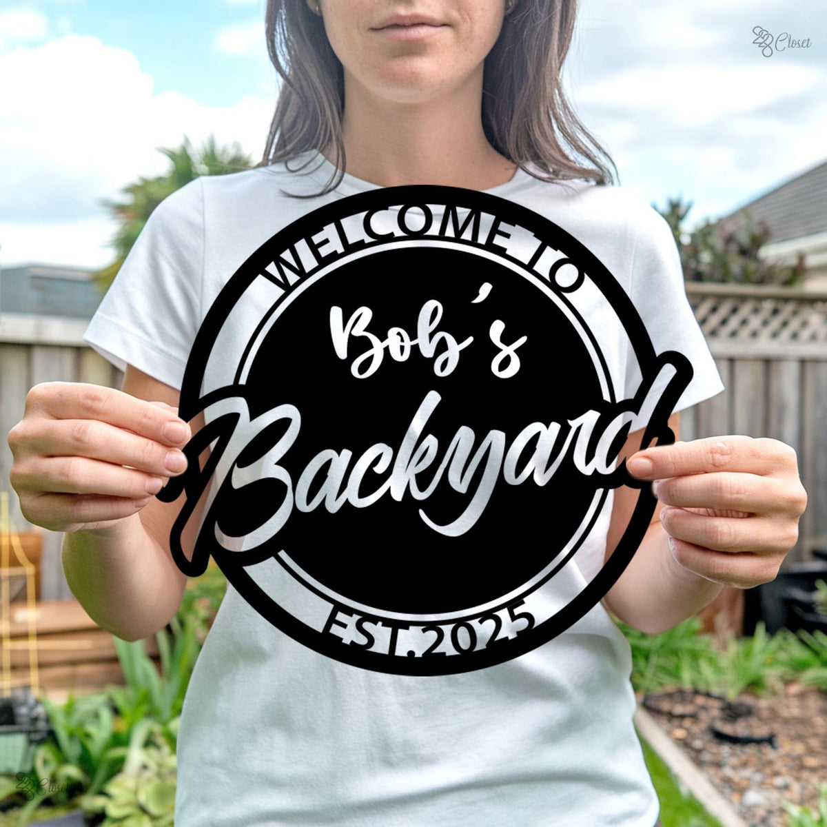 Personalized Metal Patio Sign LED, Custom Metal Backyard Sign Outdoor Decor, Smokehouse Decor Bar & Grill Sign,Poolside Sign, Backyard Decor