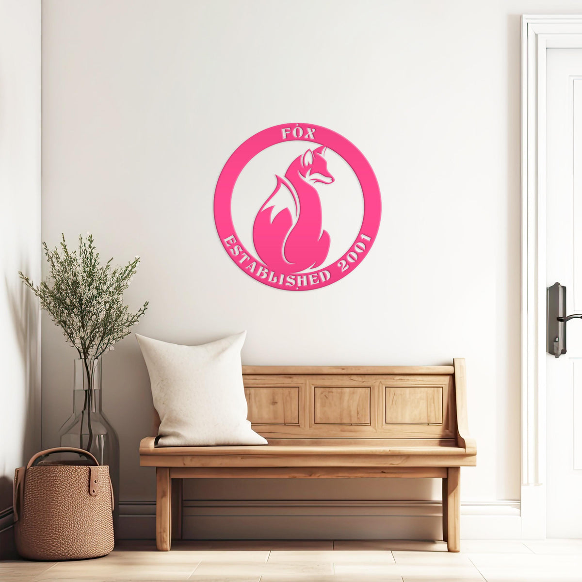 Personalized Fox Sign with Established Date
