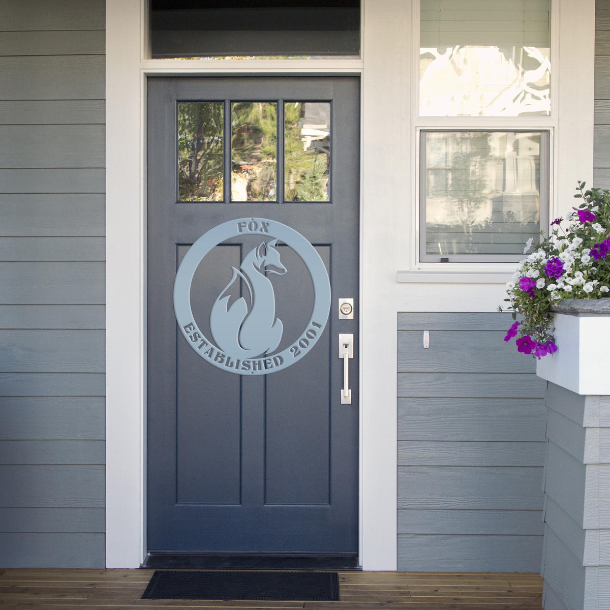 Personalized Fox Sign with Established Date