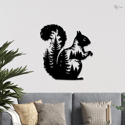 Forest Animal Metal Wall Art Bear, Wolf, Moose, Deer Silhouettes Rustic Forest Decor Wildlife Metal Wall Art Signs for Cabin or Lodge