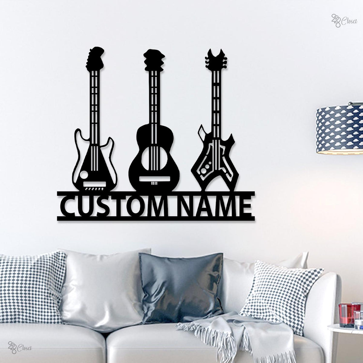 Personalized Guitar Metal Sign LED Lights, Custom Music Studio Decor,Gift for Guitar Player,Acoustic Guitar Sign,Music Lover Gift Music Room