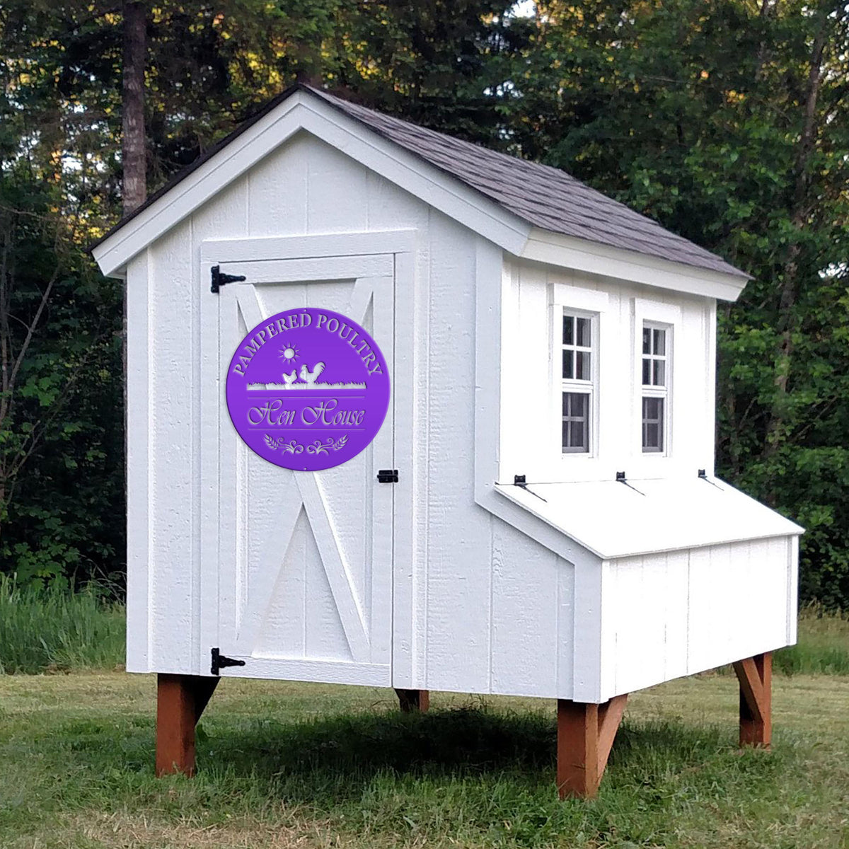 Chicken coup sign, Custom Outdoor Metal Sign for a Chicken run!