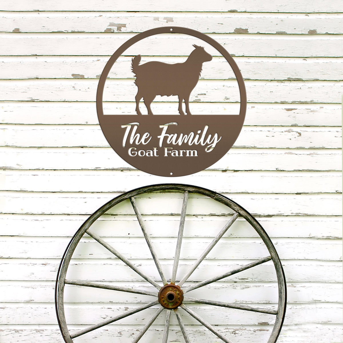 Goat Metal Art Sign - Customizable Farm Decor