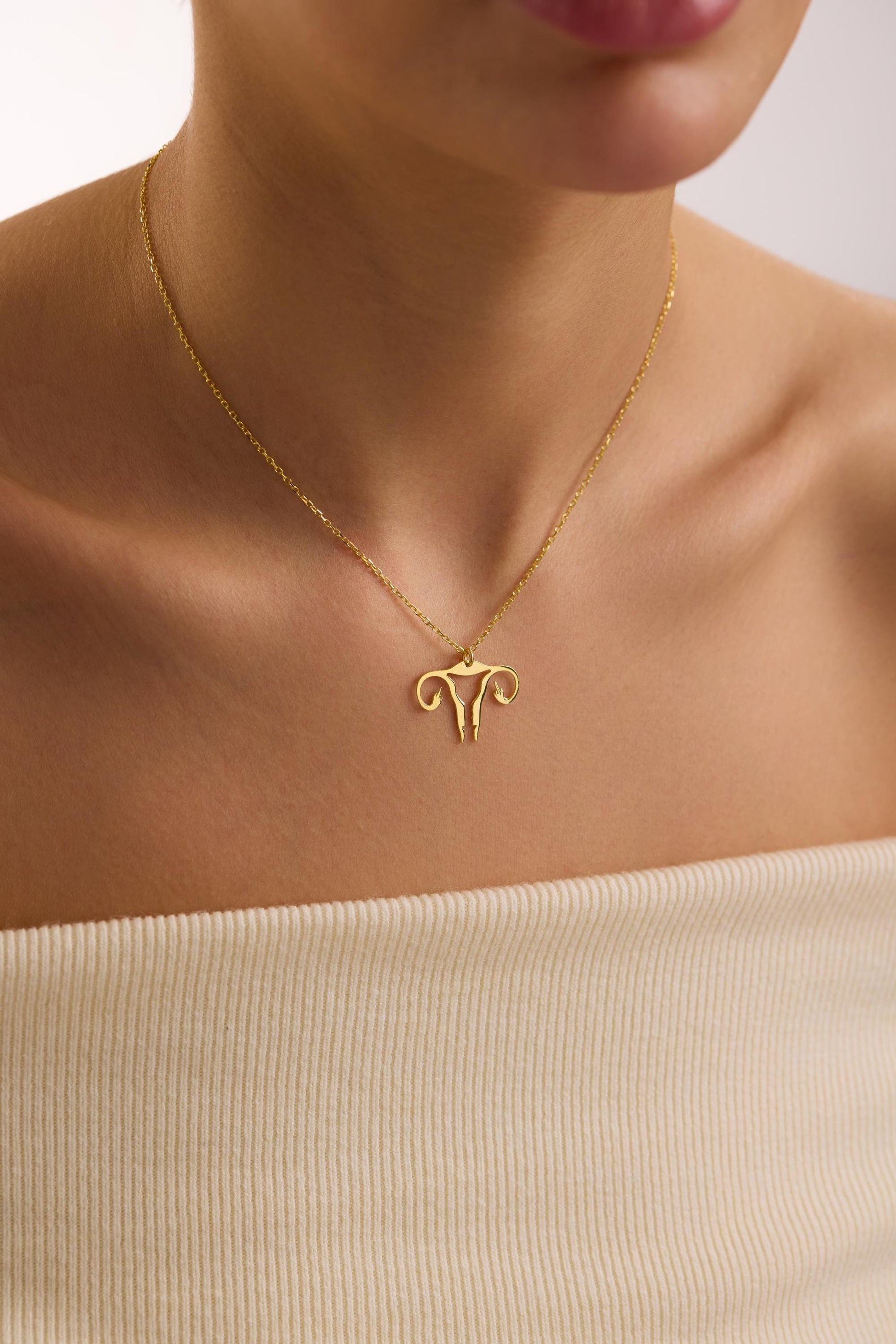 14K Gold Lesbian Necklace, Custom Minimalist Pride Jewelry, Transgender Gift for her, Christmas Gift, Lesbian Gift, Bisexual Necklace