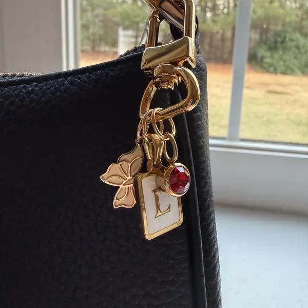 custom charm keychains, charm keychain, Birthstone keychain, pendant keychains,bag charms, Women Bag Accessories, keychain,Gift for Her