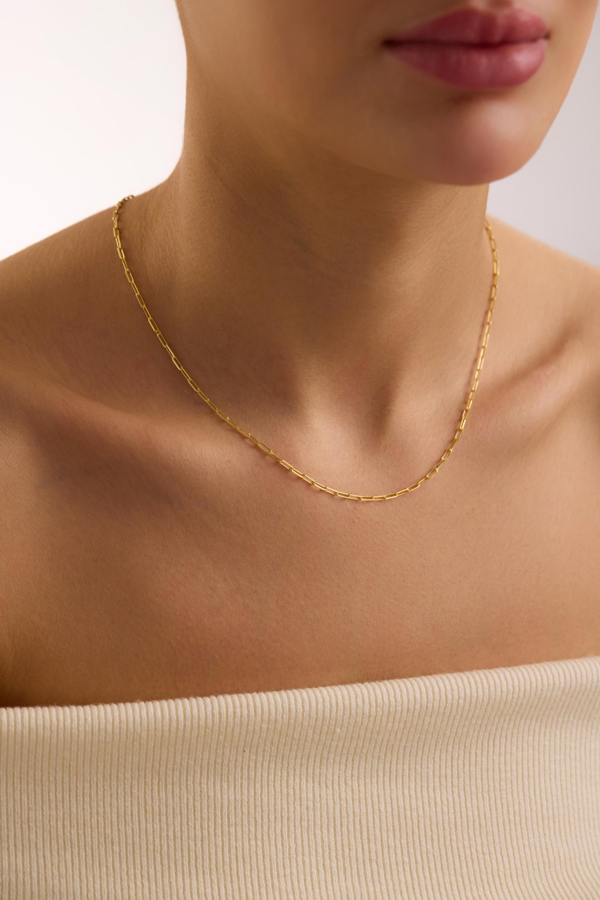 Gold Plated Dainty Chain Necklace, Tiny Chain Collection, Chain Collection, Mothers Day Gift, Chain for Kids, Christmas Gift, Mom Necklace
