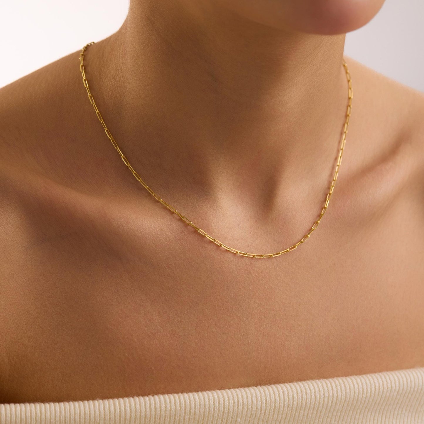Gold Plated Dainty Chain Necklace, Tiny Chain Collection, Chain Collection, Mothers Day Gift, Chain for Kids, Christmas Gift, Mom Necklace