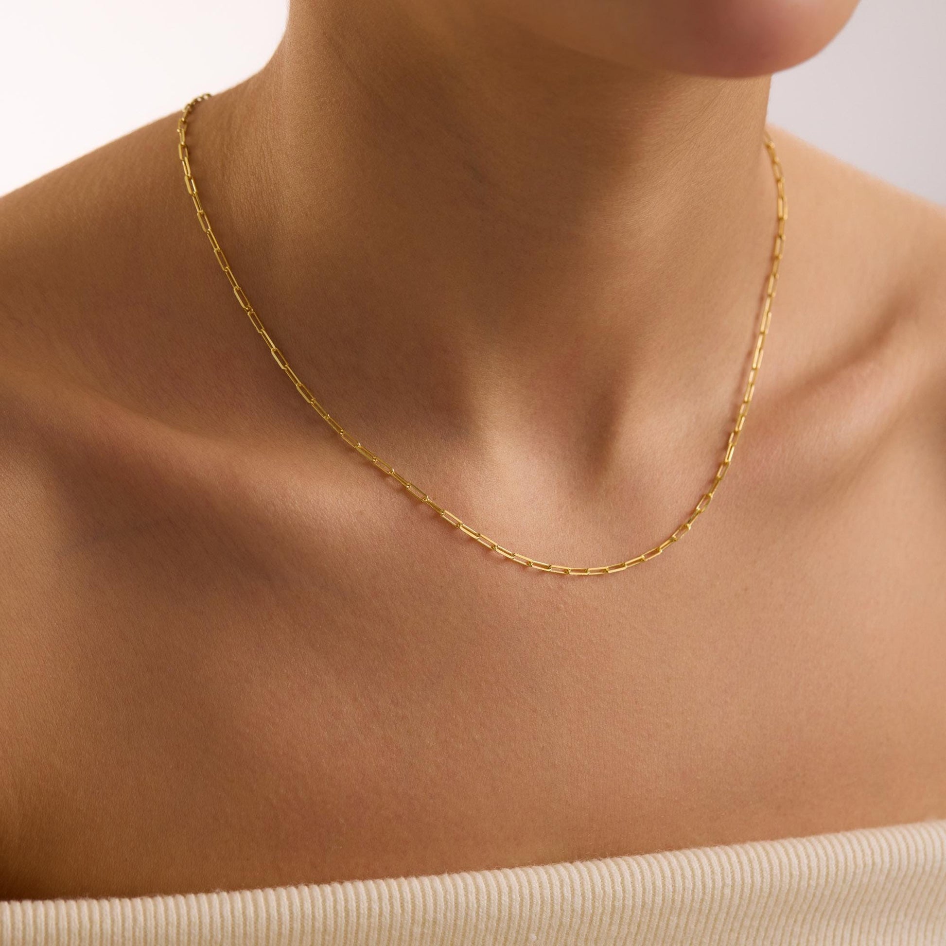 Gold Plated Dainty Chain Necklace, Tiny Chain Collection, Chain Collection, Mothers Day Gift, Chain for Kids, Christmas Gift, Mom Necklace