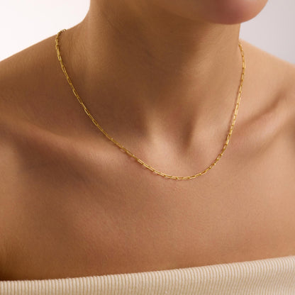 Gold Plated Dainty Chain Necklace, Tiny Chain Collection, Chain Collection, Mothers Day Gift, Chain for Kids, Christmas Gift, Mom Necklace