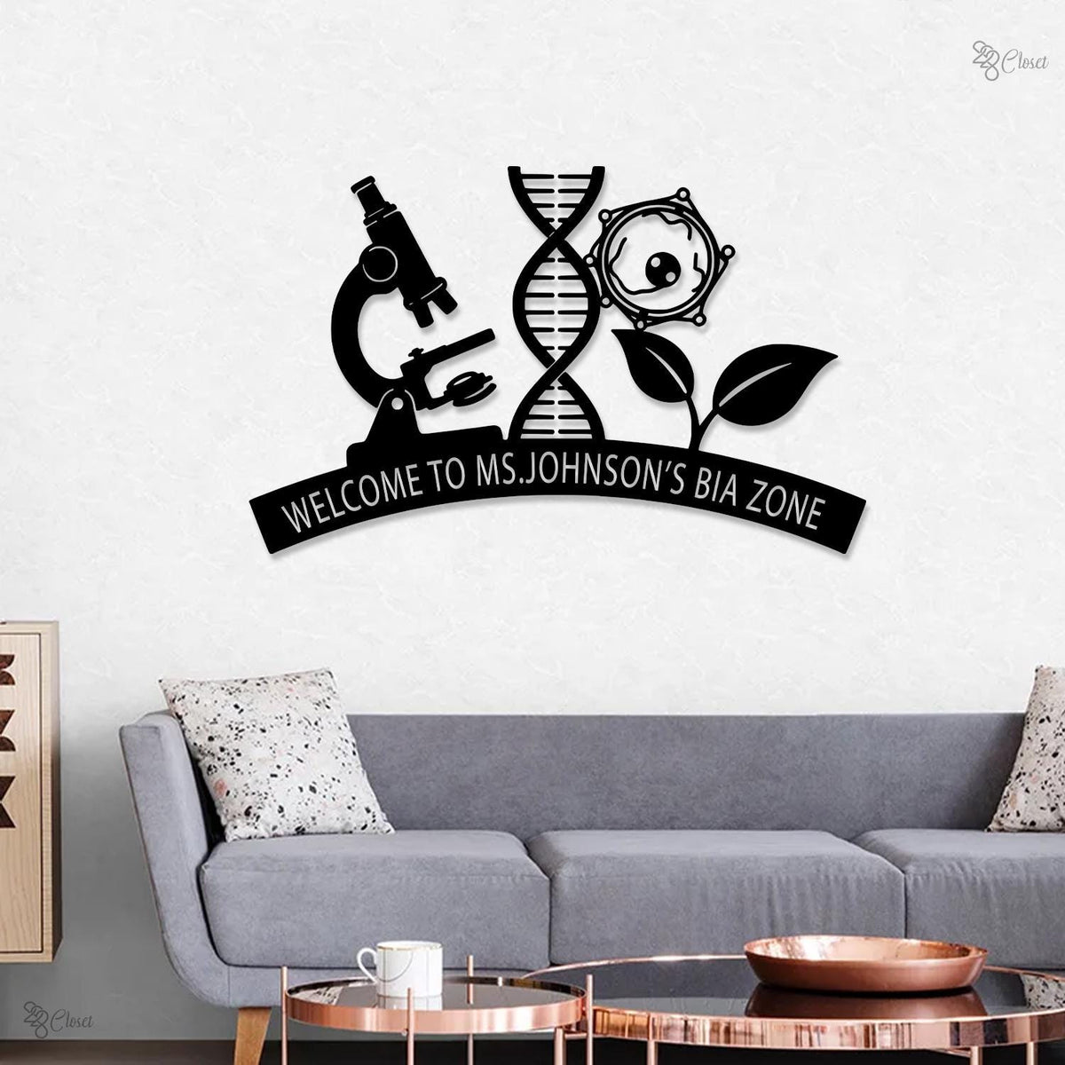 Personalized Scientist Metal Wall Art LED Lights, Custom Science Lab Sign, Gift for Scientist, Chemistry Lab Decor Science Teacher Gifts