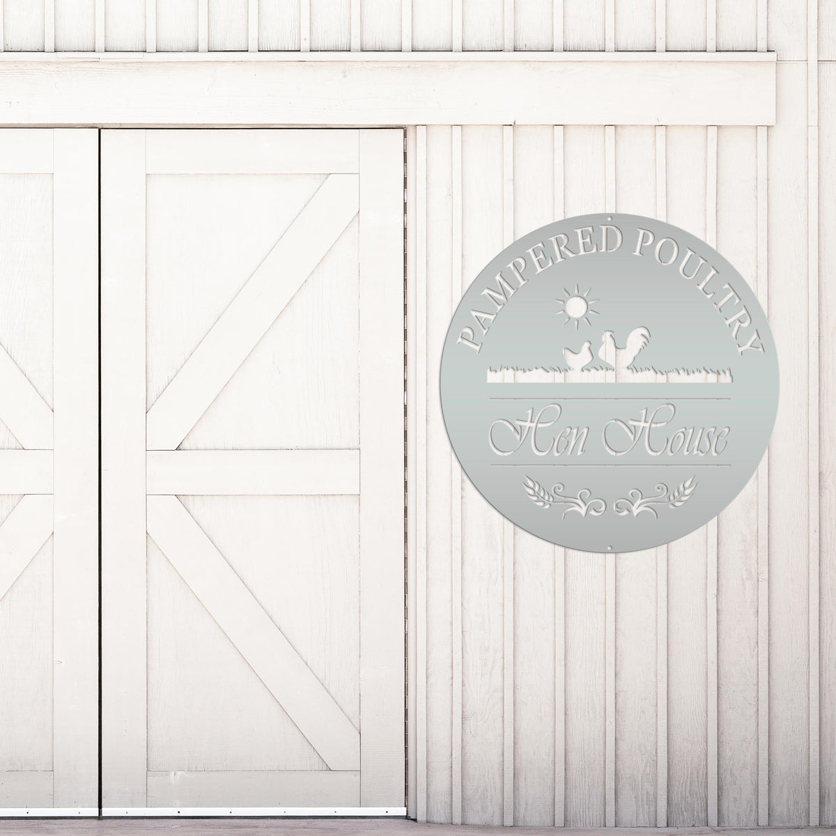 Chicken coup sign, Custom Outdoor Metal Sign for a Chicken run!