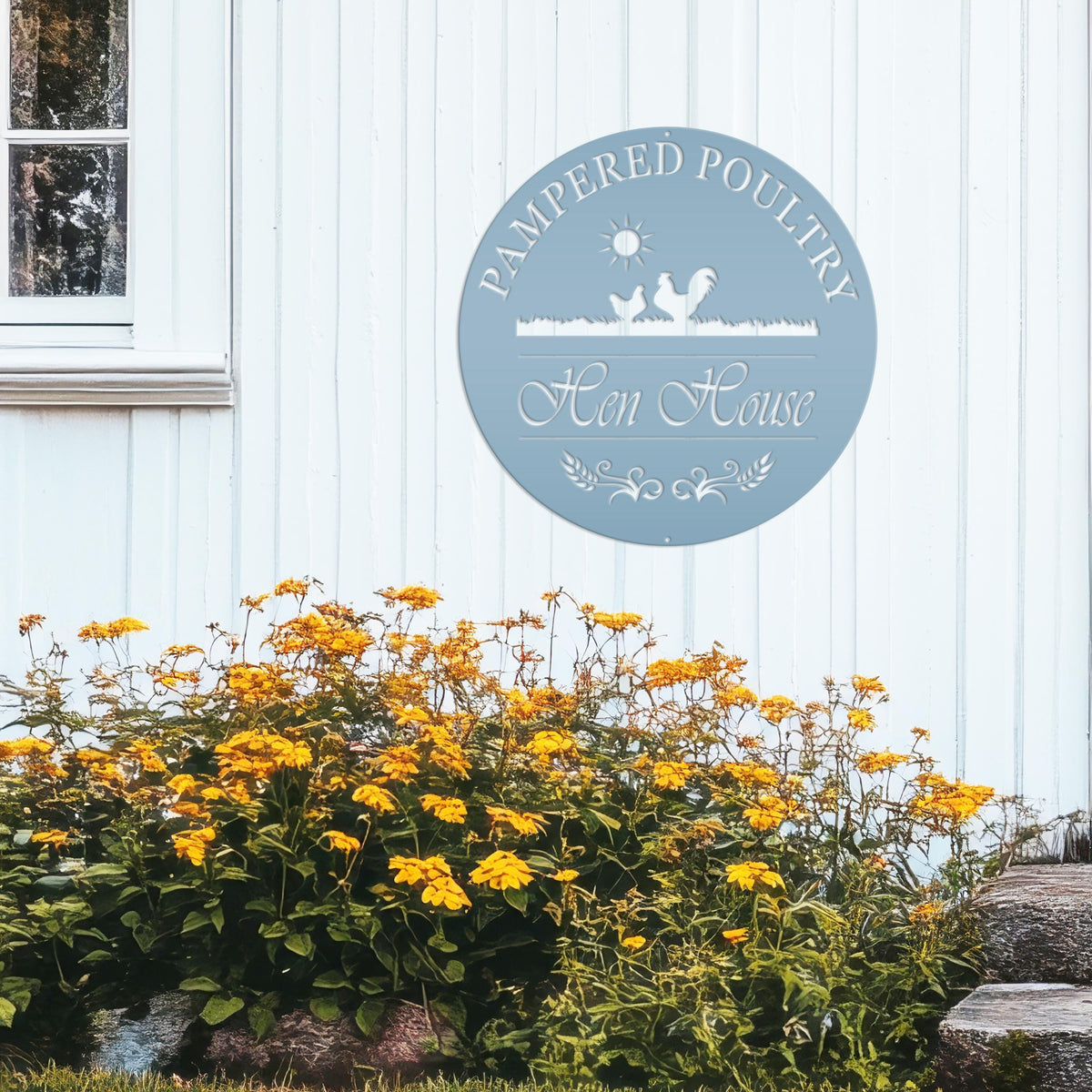 Chicken coup sign, Custom Outdoor Metal Sign for a Chicken run!