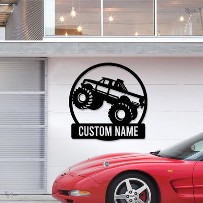 Custom Name UTV Metal Sign with Led Lights, Personalized Off-Road Adventure Sign, Side by Side LED Wall Art, Mountain UTV Sign,Quad Bike Art