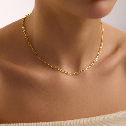 Gold Plated Dainty Chain Necklace, Tiny Chain Collection, Chain Collection, Mothers Day Gift, Chain for Kids, Christmas Gift, Mom Necklace