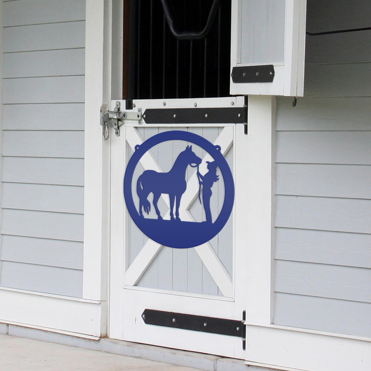 Metal Horse Stall Sign, Tennessee Walker Sign, Horse and Owner Sign