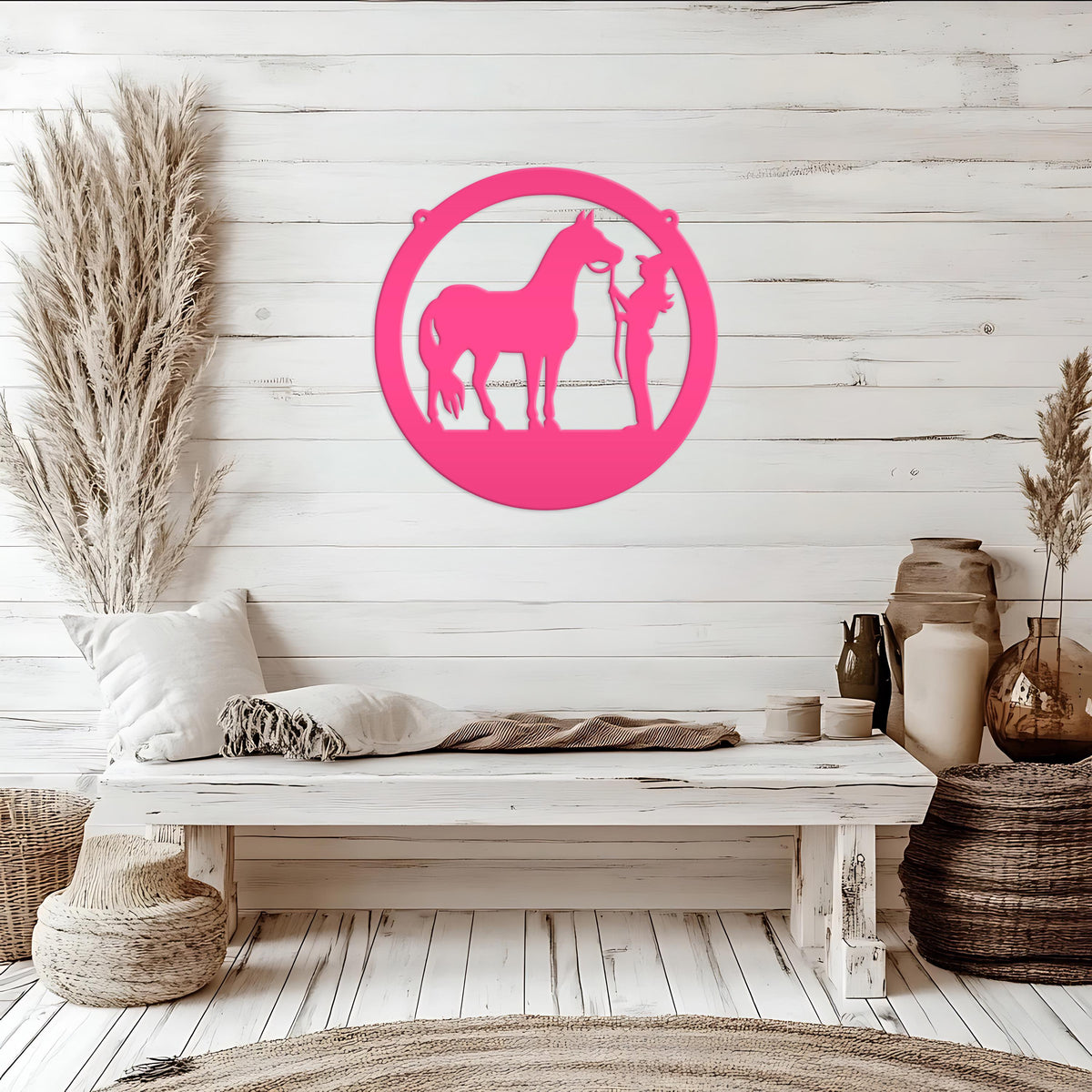 Metal Horse Stall Sign, Tennessee Walker Sign, Horse and Owner Sign