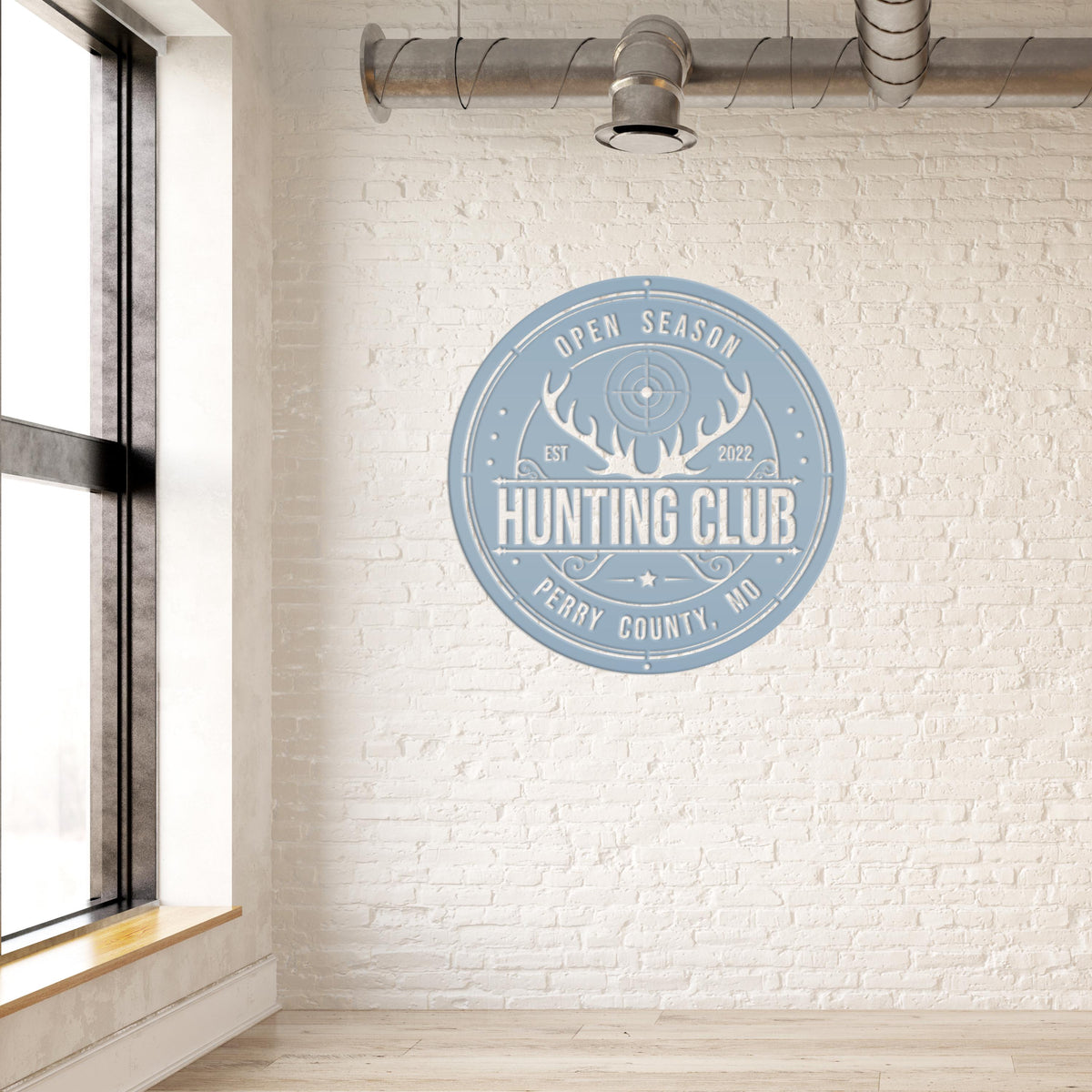 Custom Hunting Metal Sign - Your Own Wording
