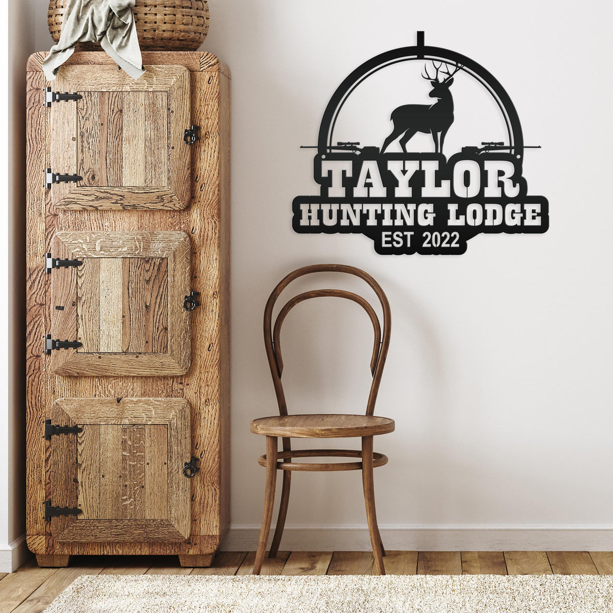 Custom Deer Hunting Metal Sign - Personalized