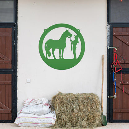 Metal Horse Stall Sign, Tennessee Walker Sign, Horse and Owner Sign