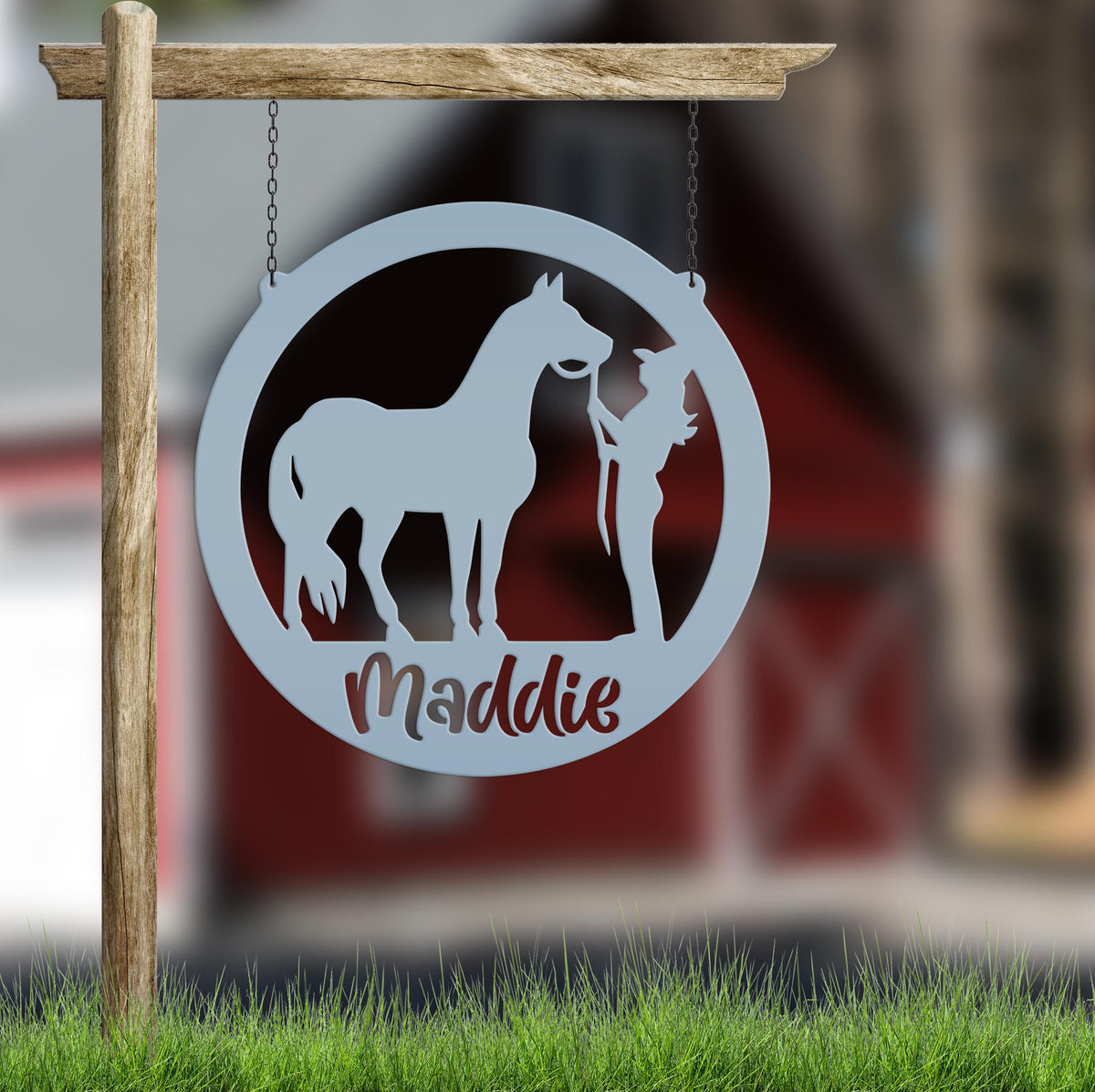 Horse Stall Name Plate, Custom Equestrian Themed Bedroom Decoration, Barrel Race Award, Gift for Horse Owner, Personalized Rider Plaque