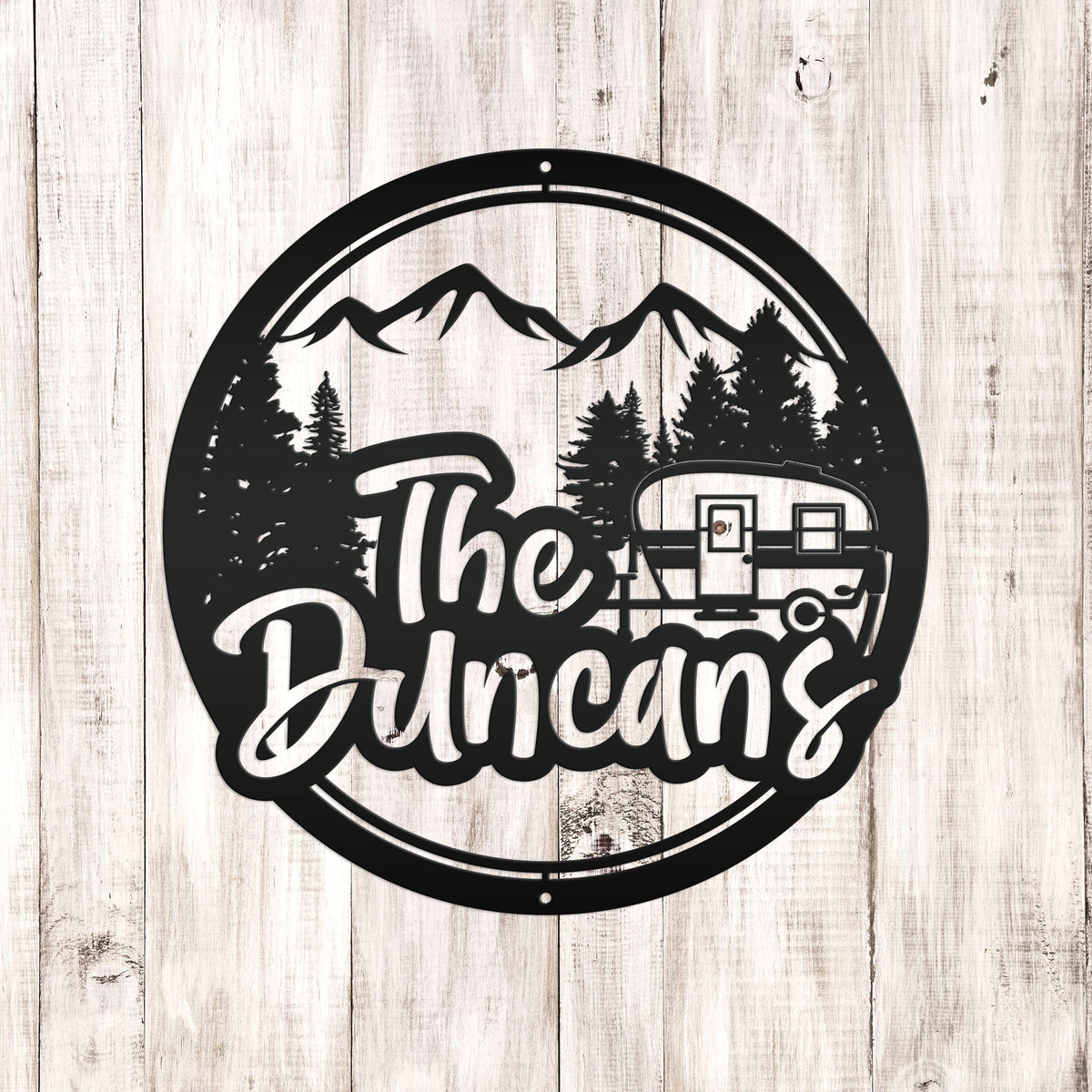 Custom Camper Sign-Family Camping Sign