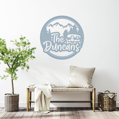 Custom Camper Sign-Family Camping Sign
