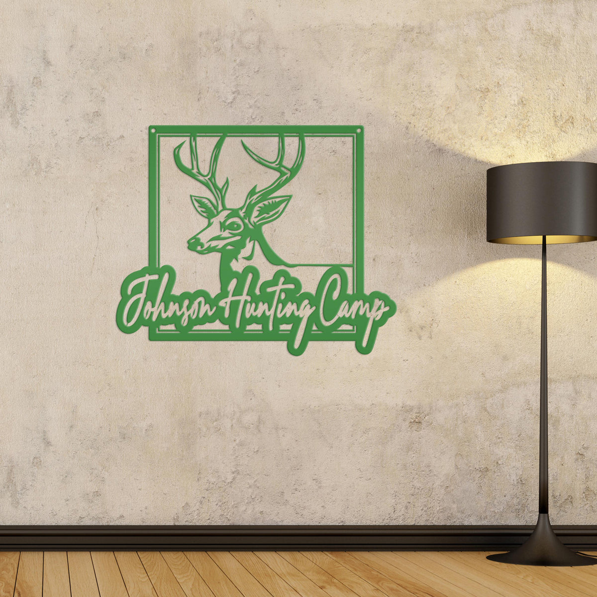 Personalized Deer Hunting Camp Metal Sign - Your Own Wording