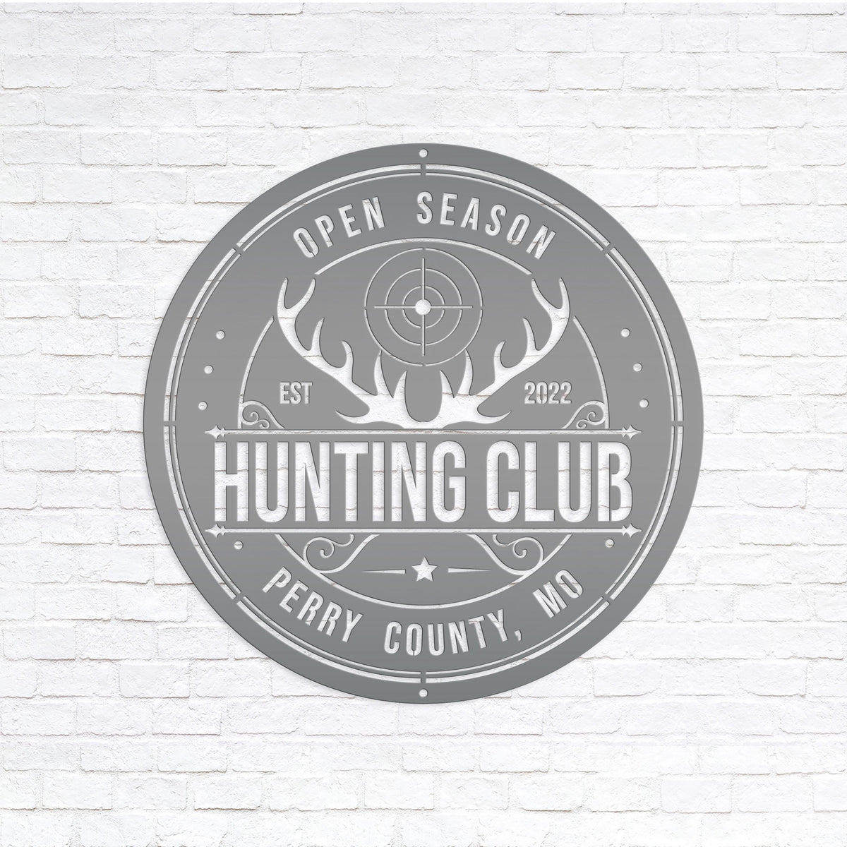 Custom Hunting Metal Sign - Your Own Wording