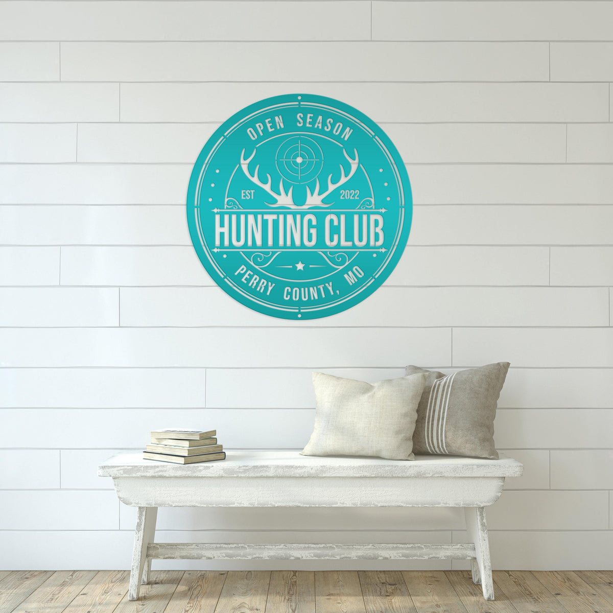 Custom Hunting Metal Sign - Your Own Wording