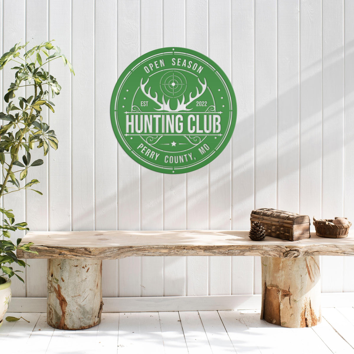 Custom Hunting Metal Sign - Your Own Wording