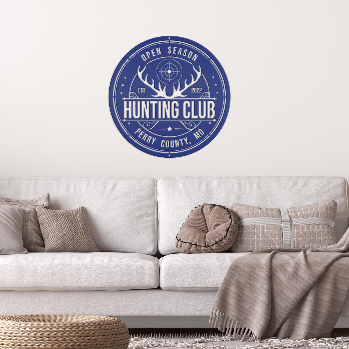 Custom Hunting Metal Sign - Your Own Wording