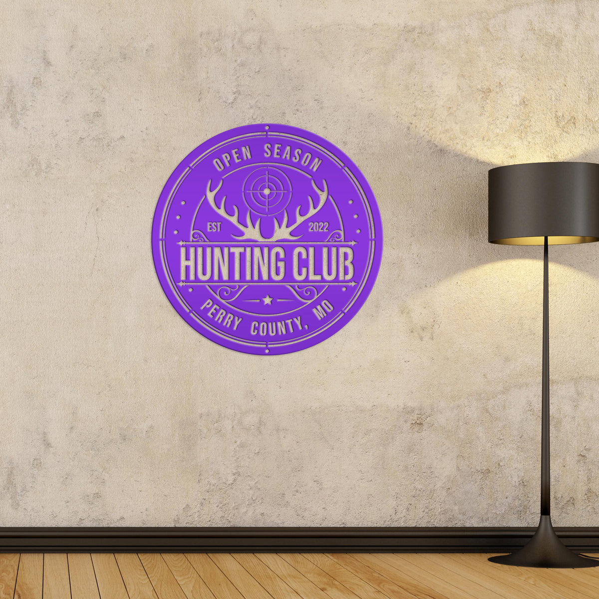 Custom Hunting Metal Sign - Your Own Wording