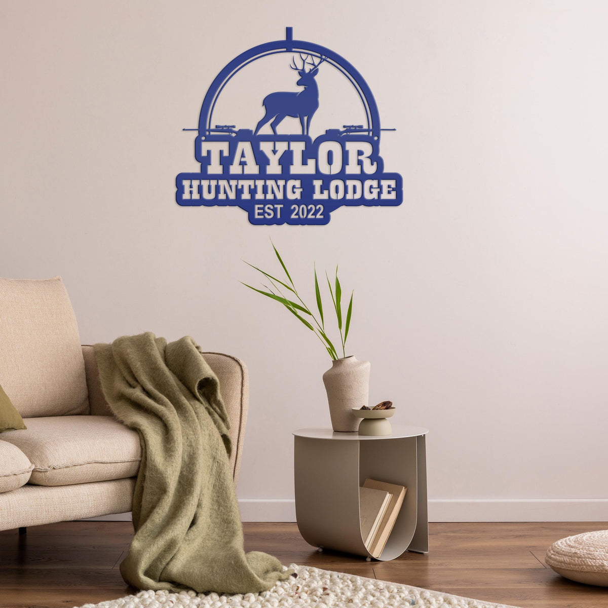 Custom Deer Hunting Metal Sign - Personalized