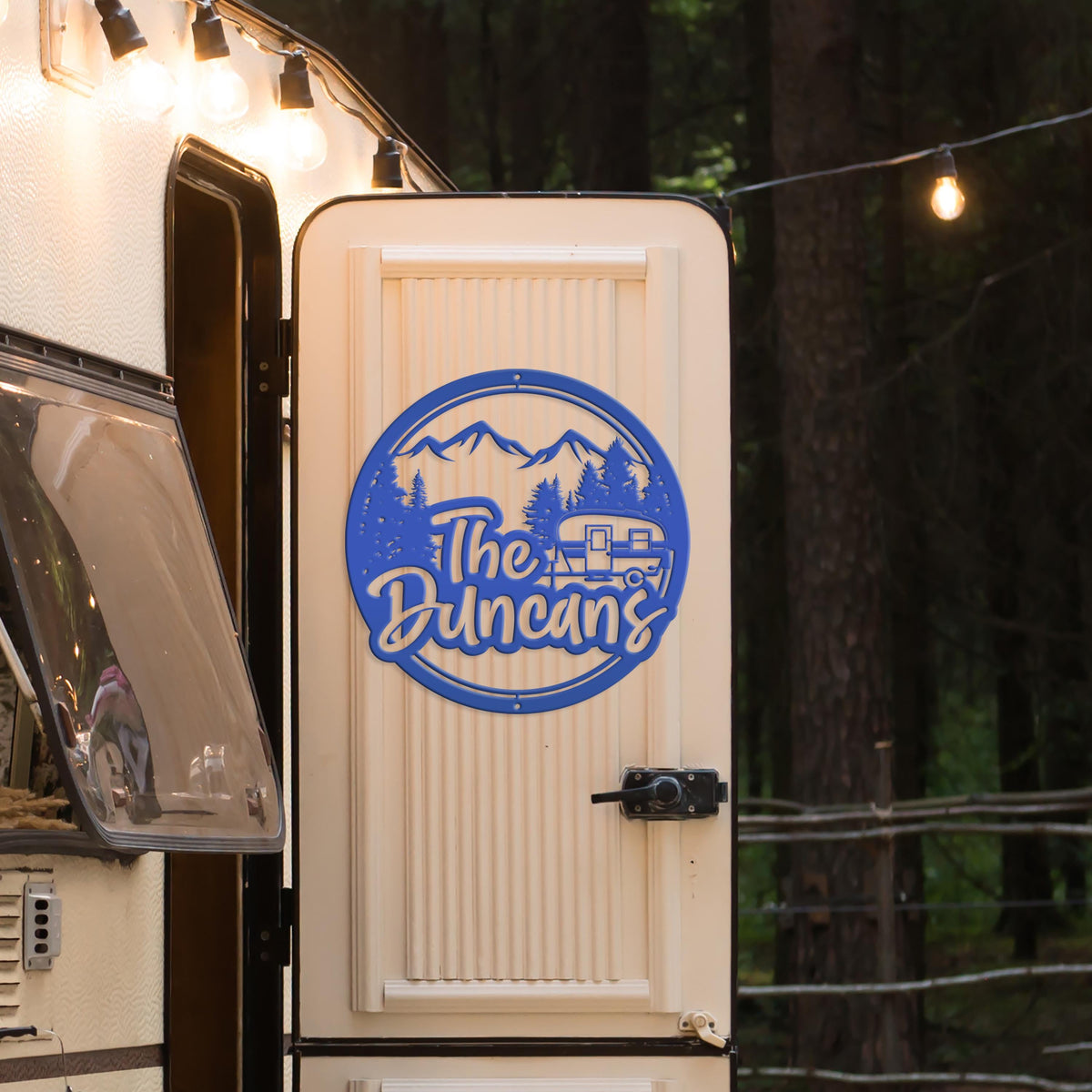 Custom Camper Sign-Family Camping Sign