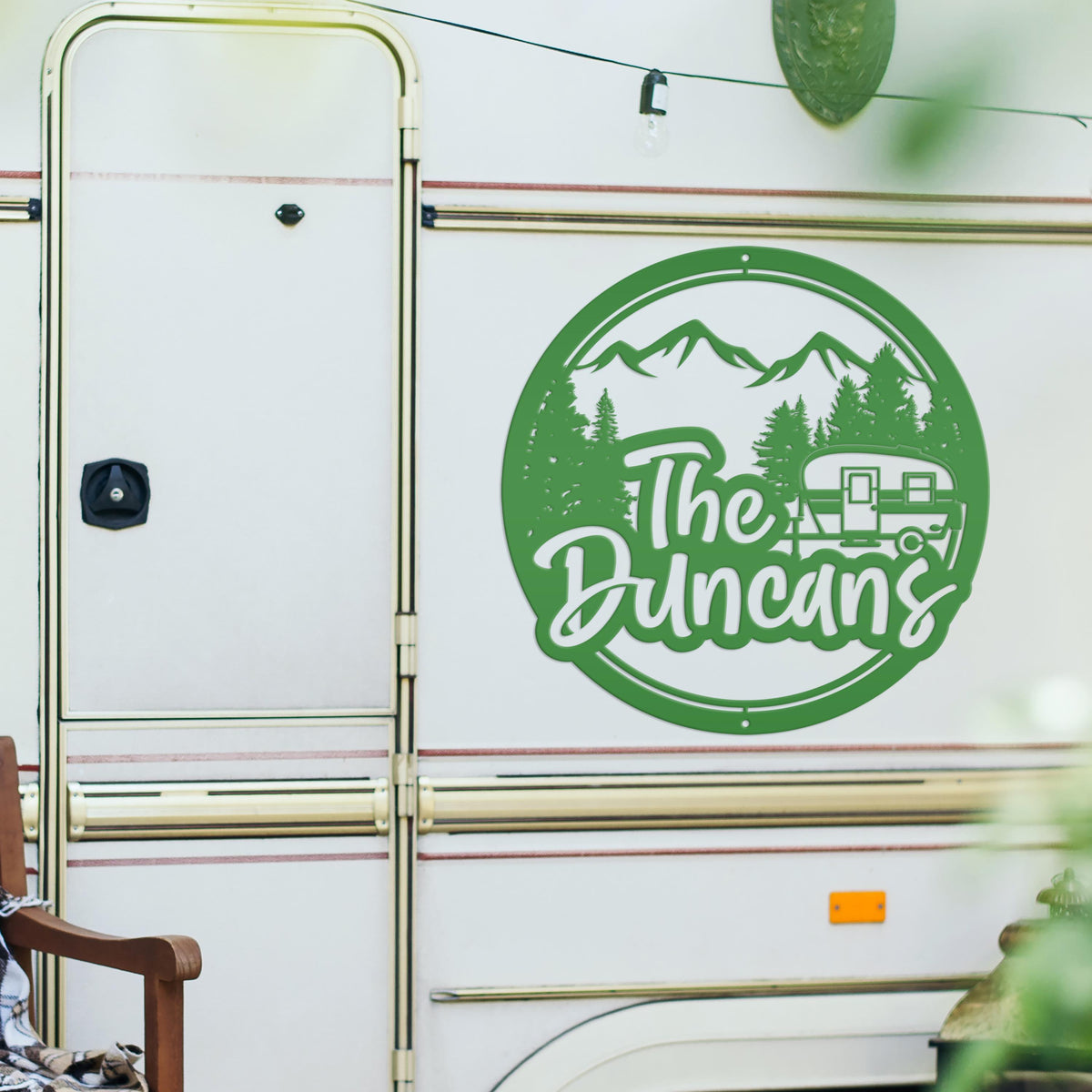 Custom Camper Sign-Family Camping Sign