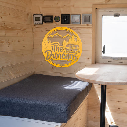 Custom Camper Sign-Family Camping Sign