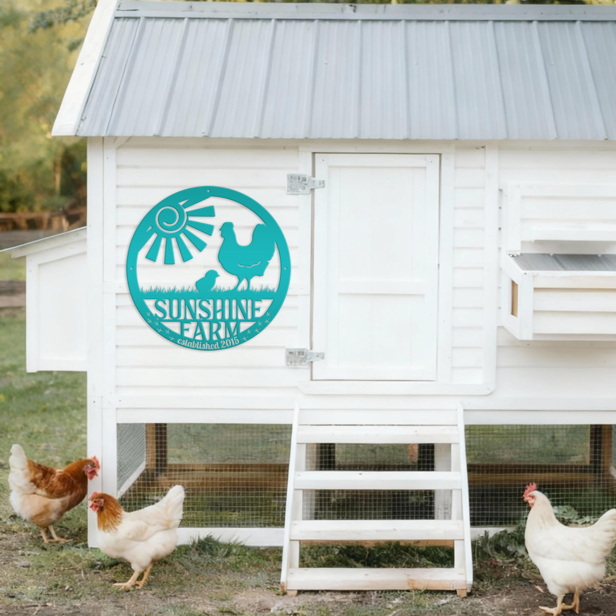 Custom Chicken Sign - Personalized Chicken Farm Sign