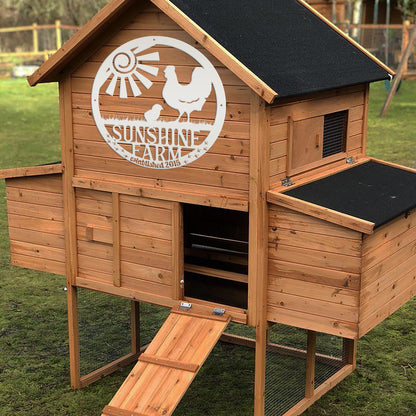 Custom Chicken Sign - Personalized Chicken Farm Sign