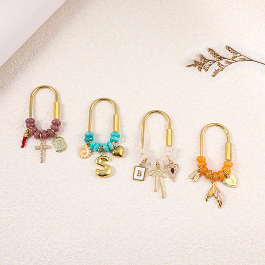 Custom keychain, personalized bag charm, initial and birthstone keychain, handbag accessory, bridesmaid gift, Gift for bridesmaids