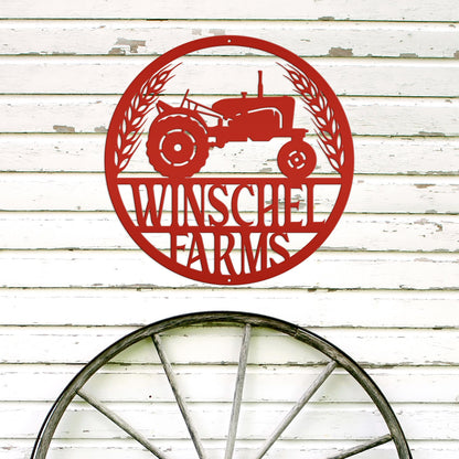 Personalized Tractor & Farm Sign
