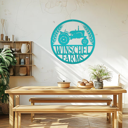 Personalized Tractor & Farm Sign