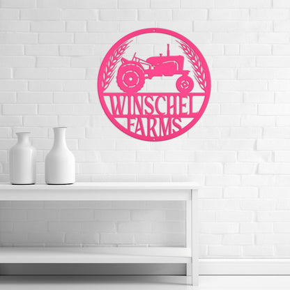 Personalized Tractor & Farm Sign